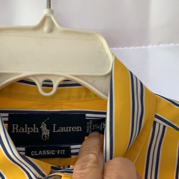 Ralph Lauren button down long sleeve classic fit size medium/15 1/2 - Picture 4 of 7